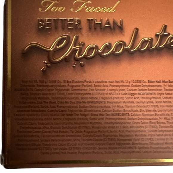 Too Faced “Better Than Chocolate” - Full Size Eyeshadow Palette NEW IN BOX - Picture 6 of 8
